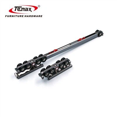 Rodillo para puertas corredizas para muebles con cierre suave