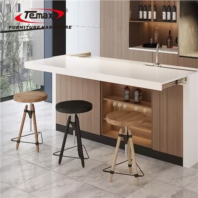 Temax DB5007T - Riel de isla abierta y ligero para cocina