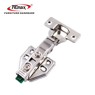 Bisagra de gabinete de muebles hidráulica de cierre suave de acero inoxidable Temax