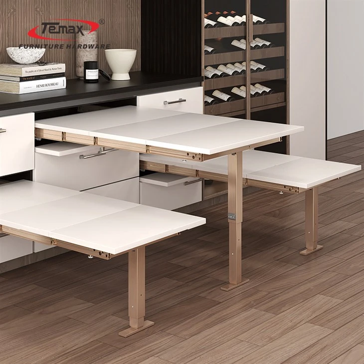 Barra de mesa de comedor oculta telescópica deslizante TEMAX DB5002T